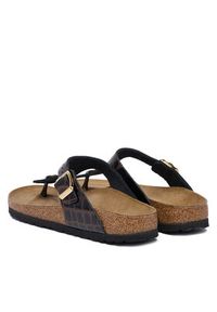 Birkenstock Japonki Gizeh 1032837 Czarny. Kolor: czarny. Materiał: lakier, skóra #6