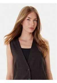 MAX&Co. Kamizelka garniturowa Colour 2526156022200 Czarny Regular Fit. Kolor: czarny. Materiał: syntetyk #3
