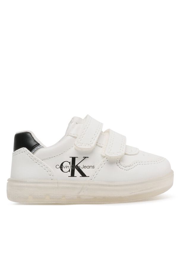 Sneakersy Calvin Klein Jeans. Kolor: biały