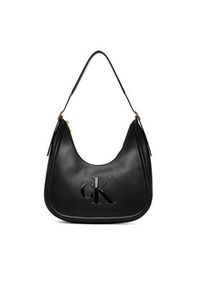 Calvin Klein Torebka Bold Ck Crescent Bag LV04F3427G Czarny. Kolor: czarny. Materiał: skórzane #6