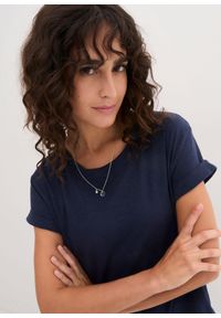 bonprix - Sukienka z dżerseju, z czystej bawełny organicznej. Kolor: niebieski. Materiał: jersey, bawełna #2