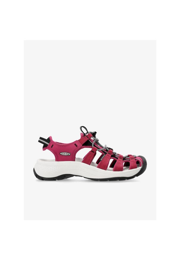 keen - Sandały trekkingowe damskie Keen Astoria West Sandal. Kolor: czerwony. Sport: turystyka piesza