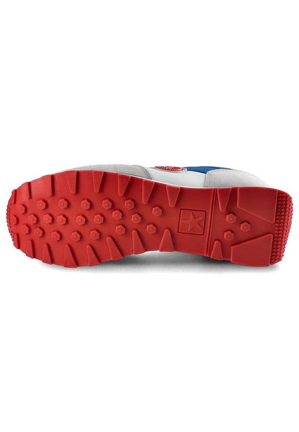 Big-Star - Białe Sneakersy Big Star Męskie Modne Obuwie. Kolor: biały. Materiał: skóra ekologiczna, zamsz, materiał. Szerokość cholewki: normalna. Wzór: aplikacja
