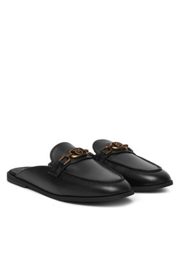 Pinko - PINKO Klapki Naty 09 SD0543 P001 Czarny. Kolor: czarny. Materiał: skóra