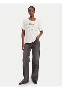 Liu Jo Sport T-Shirt TA6265 JS923 Biały Regular Fit. Kolor: biały. Materiał: bawełna. Styl: sportowy #2
