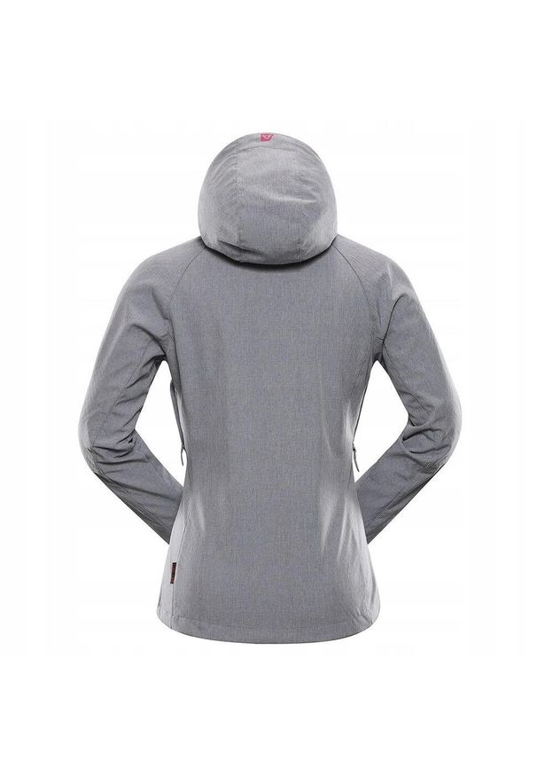ALPINE PRO - Kurtka damska trekkingowa softshell Alpine Pro Lanca. Kolor: szary. Materiał: softshell. Sport: turystyka piesza