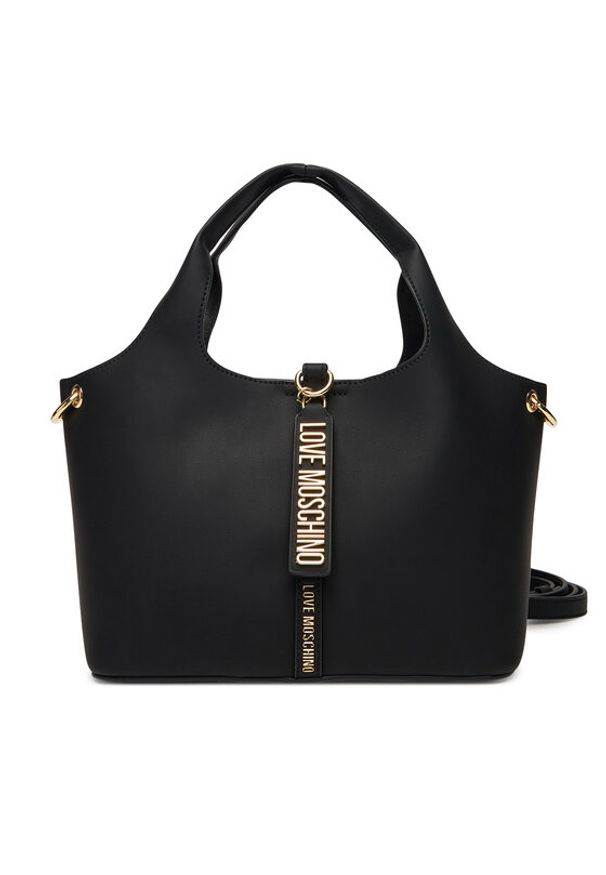 Love Moschino - LOVE MOSCHINO Torebka JC4174PP1NLV0000 Czarny. Kolor: czarny. Materiał: skórzane