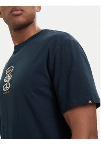 Quiksilver T-Shirt Harmony Spiral EQYZT08304 Granatowy Regular Fit. Kolor: niebieski. Materiał: bawełna #6