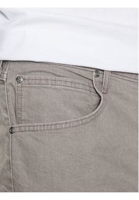 Lee Szorty jeansowe 5 Pocket L73MKMC62 112331765 Beżowy Regular Fit. Kolor: beżowy. Materiał: jeans, bawełna