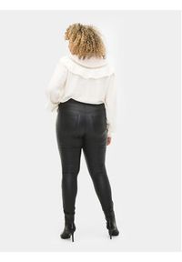 Zizzi Spodnie materiałowe M20125A Czarny Super Slim Fit. Kolor: czarny. Materiał: wiskoza #8