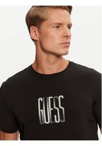 Guess T-Shirt M4BI33 J1314 Czarny Slim Fit. Kolor: czarny. Materiał: bawełna #5