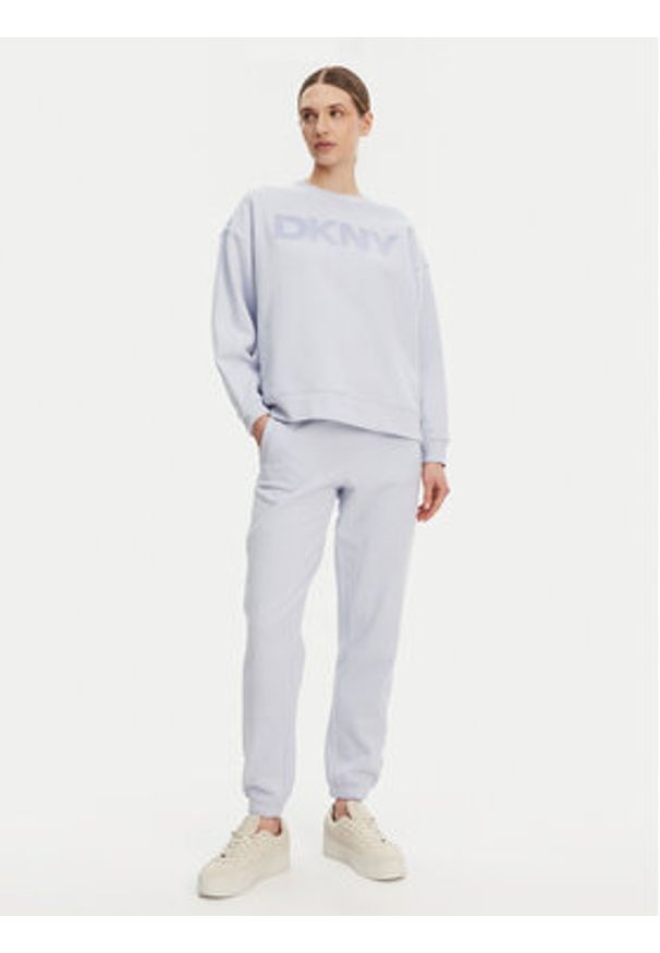 DKNY Sport Bluza DP5T1140 Błękitny Regular Fit. Kolor: niebieski. Materiał: syntetyk. Styl: sportowy