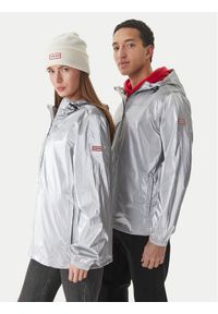 Hunter Kurtka przeciwdeszczowa HARU0008261 Srebrny Regular Fit. Kolor: srebrny. Materiał: syntetyk #1