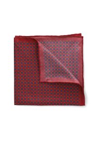 Lancerto - Poszetka Bordowa Wzór. Kolor: czerwony. Materiał: tkanina, jedwab, materiał. Wzór: aplikacja #1