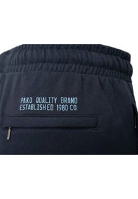 Pako Jeans - Dresowe Krótkie Spodenki, Szorty - PAKO JEANS - Granatowe. Kolor: niebieski. Materiał: poliester, bawełna. Długość: krótkie. Sezon: lato. Styl: sportowy