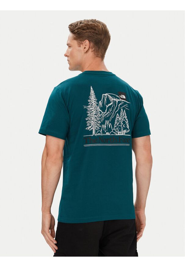 The North Face T-Shirt Monte Reg Ss NF0A8JAV Zielony Regular Fit. Kolor: zielony. Materiał: bawełna