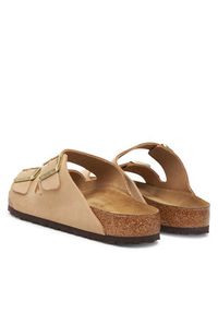 Birkenstock Klapki Arizona Sfb 1019013 Beżowy. Kolor: beżowy. Materiał: skóra, nubuk #5