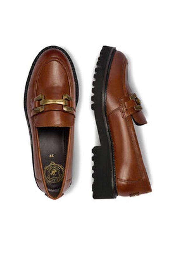 Beverly Hills Polo Club Loafersy EO-WI45-VIRO-01 Brązowy jasny. Kolor: brązowy. Materiał: skóra
