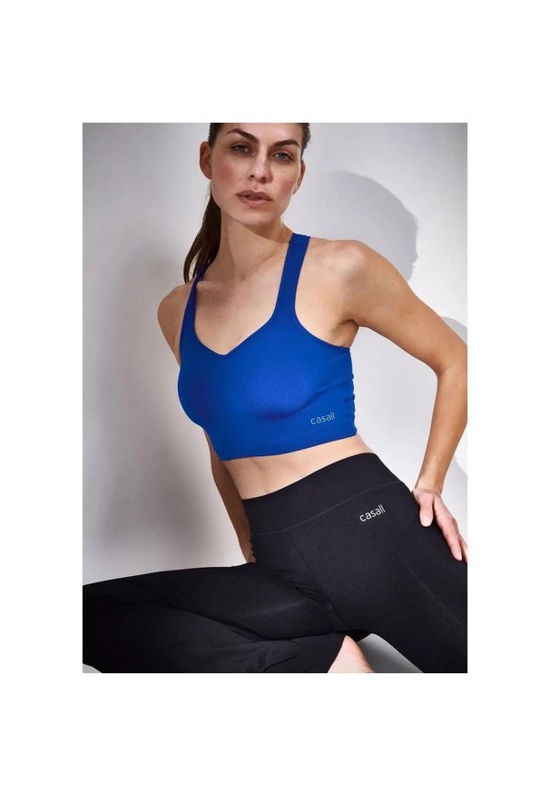 CASALL - Top Sportowy dla Kobiet Casall Heart Shape Oddychający Elastyczny. Kolor: niebieski. Sport: joga i pilates