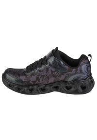 skechers - Buty sportowe Sneakersy dziewczęce, Skechers Heart Lights. Zapięcie: rzepy. Kolor: wielokolorowy, czarny. Materiał: materiał, tkanina. Szerokość cholewki: normalna. Sport: turystyka piesza