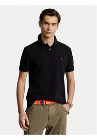 Polo Ralph Lauren Polo Core Replen 710795080 Czarny Slim Fit. Typ kołnierza: polo. Kolor: czarny. Materiał: bawełna