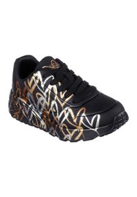 skechers - Buty dziecięce SKECHERS JGoldcrown Uno Lite Metallic Love. Kolor: czarny #1