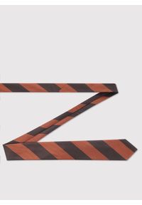 Pako Lorente - PAKO LORENTE – Brązowy krawat w pasy. Kolor: brązowy. Materiał: poliester #3