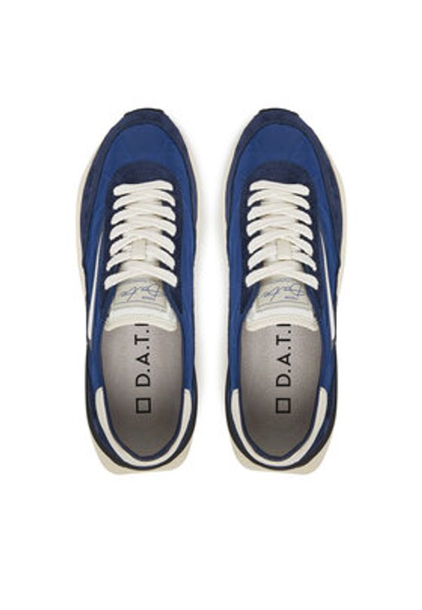 D.A.T.E. Sneakersy Athleta M421-AT-NY Granatowy. Kolor: niebieski. Materiał: zamsz, skóra