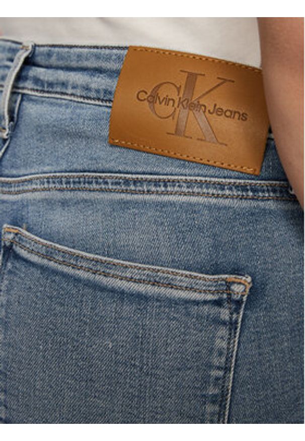 Calvin Klein Jeans Jeansy J20J224486 Błękitny Super Skinny Fit. Kolor: niebieski
