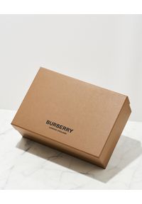 Burberry - BURBERRY - Czarne sneakersy ze skóry. Wysokość cholewki: przed kostkę. Zapięcie: sznurówki. Kolor: czarny. Materiał: skóra. Szerokość cholewki: normalna. Wzór: gładki. Sport: tenis #5