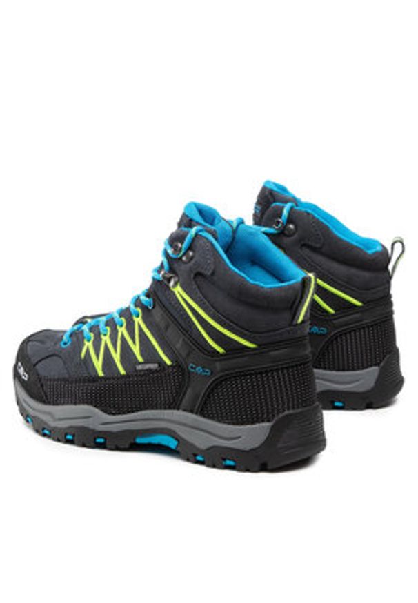 CMP Trekkingi Kids Rigel Mid Trekking Shoes Wp 3Q12944J Czarny. Kolor: czarny. Materiał: zamsz, skóra. Sport: turystyka piesza