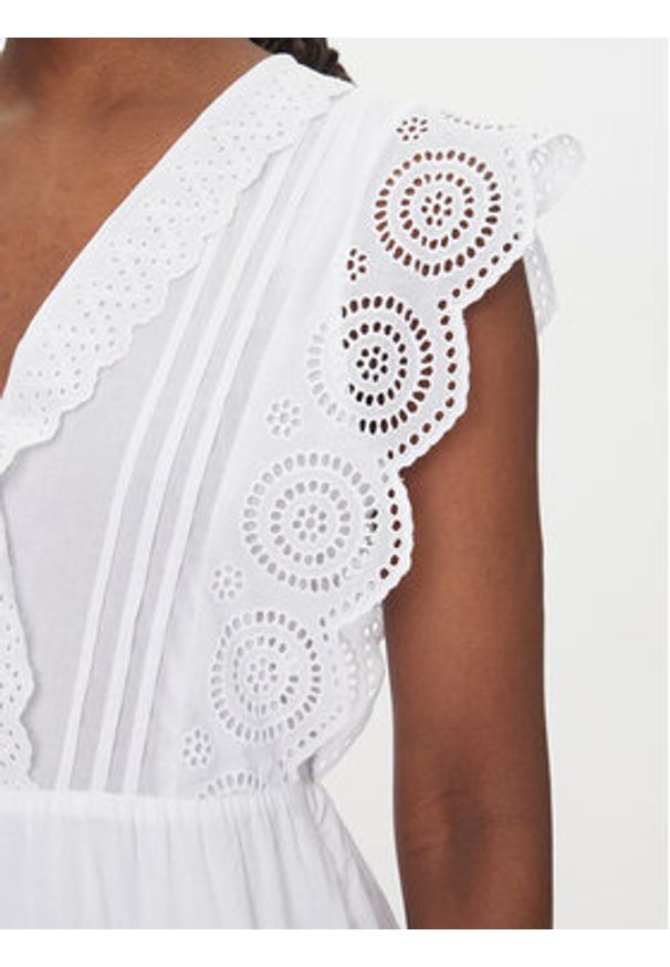 JDY Sukienka letnia Sara 15350748 Biały Regular Fit. Kolor: biały. Materiał: bawełna. Sezon: lato