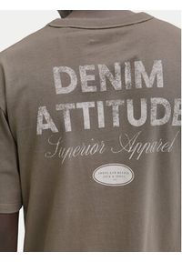 Jack & Jones T-Shirt Edover 12288005 Brązowy Regular Fit. Kolor: brązowy. Materiał: bawełna #8