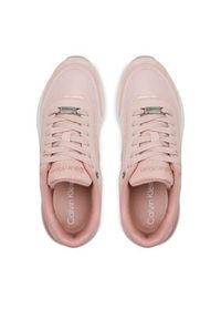 Calvin Klein Sneakersy Flexi Runner Lace Up HW0HW01370 Różowy. Kolor: różowy. Materiał: skóra