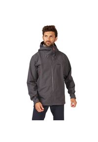 Kurtka przeciwdeszczowa męska Rab Namche GTX Jacket z kapturem. Typ kołnierza: kaptur. Kolor: szary