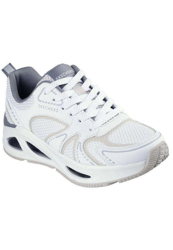 skechers - Adidasy Skechers Uno Ego-illustris Ai, Kobiety. Kolor: biały. Materiał: skóra ekologiczna, materiał. Sport: fitness
