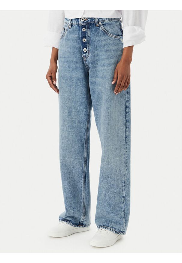 Hugo - HUGO Jeansy Leni 50559617 Niebieski Loose Fit. Kolor: niebieski