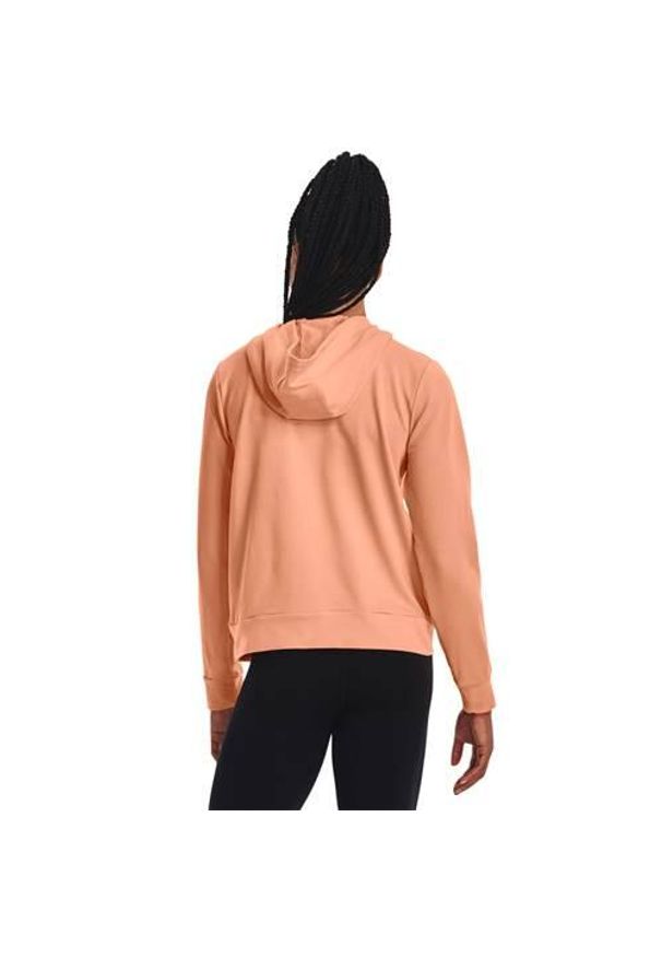 Bluza sportowa damska Under Armour Rival Terry Hoodie. Typ kołnierza: kaptur. Kolor: pomarańczowy. Sport: turystyka piesza