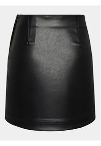 Gina Tricot Spódnica z imitacji skóry 20151 Czarny Regular Fit. Kolor: czarny. Materiał: skóra #2