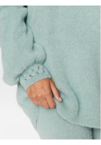 LA PERLA - La Perla Sweter 0055940 Zielony Relaxed Fit. Kolor: zielony. Materiał: wełna #7