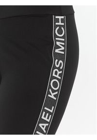 MICHAEL Michael Kors Legginsy Logo Tape MF330IH1RE Czarny Slim Fit. Kolor: czarny. Materiał: syntetyk