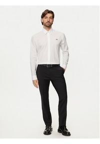 Karl Lagerfeld - KARL LAGERFELD Koszula 605947 544671 Biały Regular Fit. Typ kołnierza: dekolt w karo. Kolor: biały. Materiał: bawełna #5