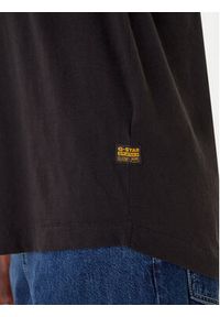 G-Star RAW - G-Star Raw T-Shirt Rolled Up D24524-4107 Czarny Loose Fit. Kolor: czarny. Materiał: bawełna #4
