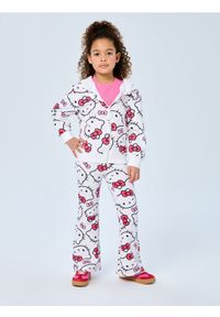 Sinsay - Spodnie flare ze wzorem Hello Kitty - różowy. Kolor: różowy. Wzór: motyw z bajki #1