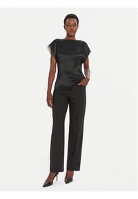 BOSS Bluzka Bavati 50541815 Czarny Slim Fit. Kolor: czarny. Materiał: wiskoza