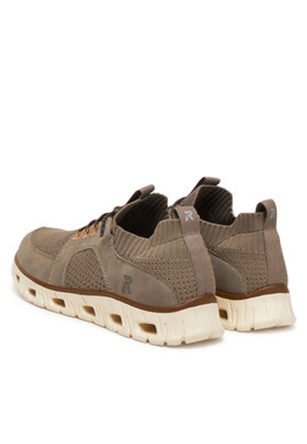 Rieker Sneakersy 04351-64 Szary. Kolor: szary. Materiał: materiał