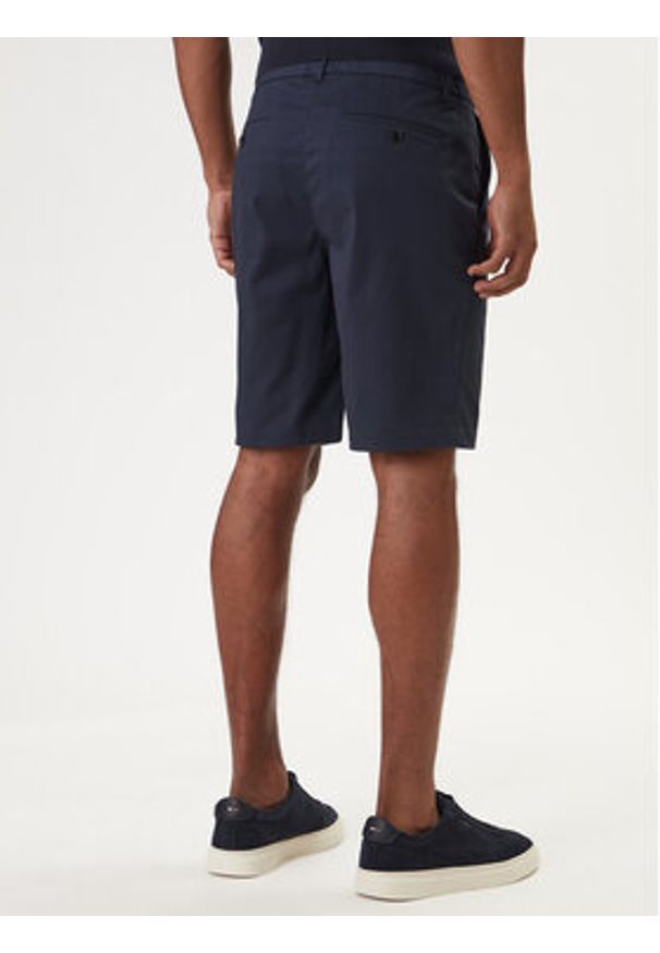Calvin Klein Szorty materiałowe LV04LF622G Granatowy Slim Fit. Kolor: niebieski. Materiał: bawełna
