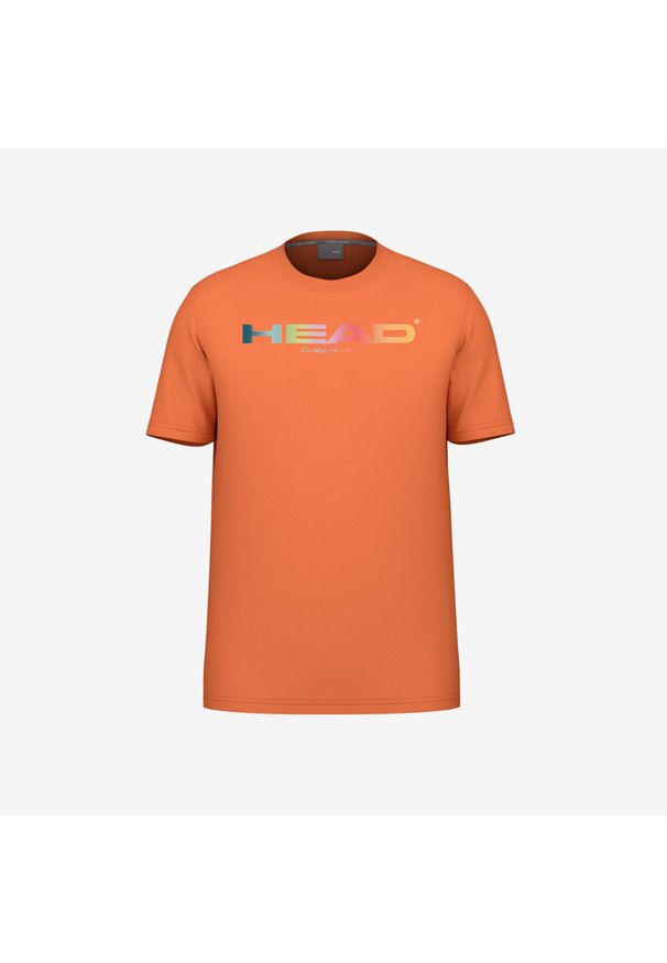 Koszulka dla dzieci Head Rainbow. Kolor: pomarańczowy. Wzór: nadruk. Sport: tenis