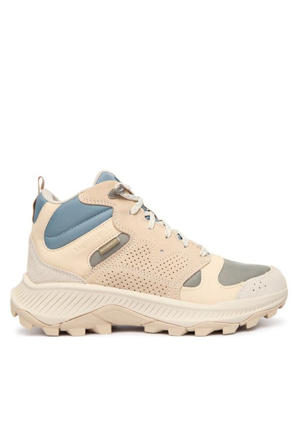 Merrell Trekkingi Tempo Sol Mid J038942 Écru. Kolor: kremowy. Materiał: nubuk, skóra