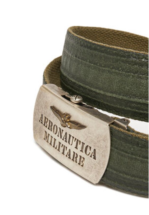Aeronautica Militare Pasek Męski 251CI317CT3585 Zielony. Kolor: zielony. Materiał: materiał